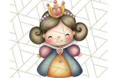 Princess Clipart PNG, Cute Royal Girl Clip Art Product Image 4