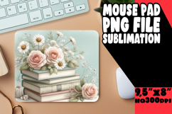 Joyful Desk Pad Sublimation PNG, Books Product Image 1