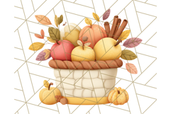 Cottagecore Halloween Clipart Cozy PNG, Autumn Fall Png Product Image 4