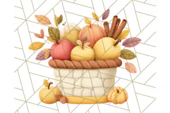 Cottagecore Halloween Clipart Cozy PNG, Autumn Fall Png Product Image 4
