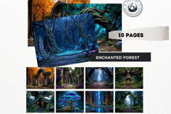 Epic Fantasy Landscape Backdrops for RPGs and Junk Journals Product Image 3