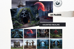 Epic Fantasy Landscape Backdrops for RPGs and Junk Journals Product Image 6
