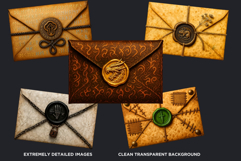 Magic Fantasy Envelopes PNG Clipart Witchcraft &amp; Wizardry Product Image 3