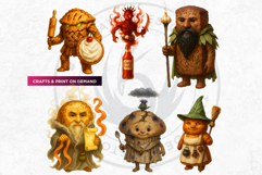 Fantasy Food Characters RPG Clipart PNG Graphics Bundle Product Image 5