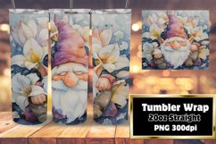 Blooming Gnome Tumbler Wrap 20oz Product Image 1