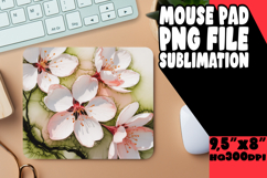 Joyful Desk Pad Sublimation PNG, Flowers Product Image 1