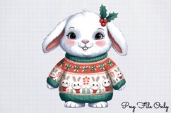 Woodland Christmas Watercolor Clipart PNG Product Image 1