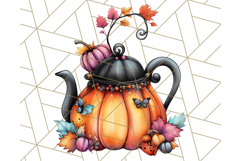 Fall Cottagecore Kitchen Clipart, Cozy Autumn Kitchen PNG Product Image 4