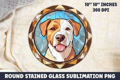 Round Stained Glass Sublimation PNG | Sublimation Designs Product Image 1