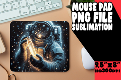 WHIMSICAL MOUSE PAD PNG DESIGN, Astronaut Product Image 1
