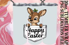 Bright Sublimation 20oz tumbler wrap, Easter Animals Product Image 1