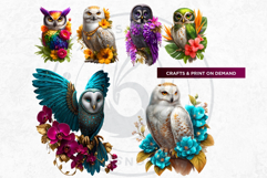 Floral Owls Fantasy Botanical and Wildlife Graphics Product Image 11
