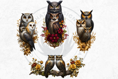 Floral Owls Fantasy Botanical and Wildlife Graphics Product Image 13