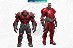 Galactic Vanguard Sci-Fi Character Clipart Set, Fantasy PNG Product Image 10