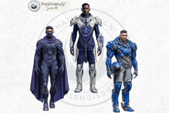 Galactic Vanguard Sci-Fi Character Clipart Set, Fantasy PNG Product Image 14