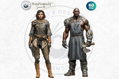 Galactic Vanguard Sci-Fi Character Clipart Set, Fantasy PNG Product Image 15