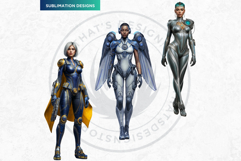 Galactic Vanguard Sci-Fi Character Clipart Set, Fantasy PNG Product Image 4