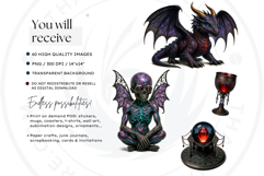 Gothic Alchemy PNG clipart set - witchcraft graphics , mage Product Image 2