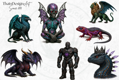 Gothic Alchemy PNG clipart set - witchcraft graphics , mage Product Image 5