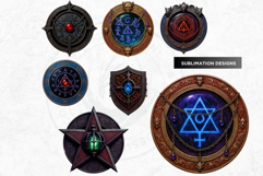 Gothic Alchemy PNG clipart set - witchcraft graphics , mage Product Image 9