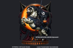 The Black October Gothic Halloween Clipart, Horror character Product Image 3