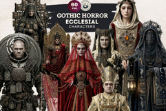 Gothic Horror Ecclesial Clipart for Journals &amp; DIY Product Image 1