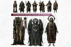 Gothic Horror Ecclesial Clipart for Journals &amp; DIY Product Image 6