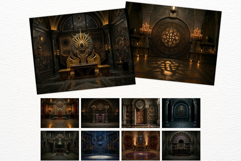 Gothic Horror Ecclesial Backgrounds Landscapes for Journals Product Image 10