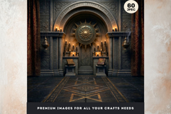 Gothic Horror Ecclesial Backgrounds Landscapes for Journals Product Image 11