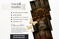 Gothic Horror Ecclesial Backgrounds Landscapes for Journals Product Image 2