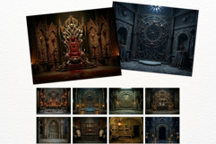Gothic Horror Ecclesial Backgrounds Landscapes for Journals Product Image 4