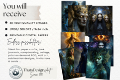Greek Primordial Gods Fantasy Printable Papers Junk Journal Product Image 2