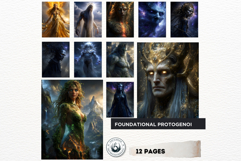 Greek Primordial Gods Fantasy Printable Papers Junk Journal Product Image 5