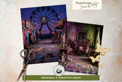 Horrific Carnival Backdrops - Creepy Circus Backgrounds Product Image 11