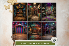 Horrific Carnival Backdrops - Creepy Circus Backgrounds Product Image 7