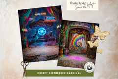 Horrific Carnival Backdrops - Creepy Circus Backgrounds Product Image 8