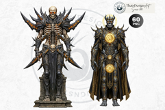 Horror Lich and Skeletal Undead Necromancer Illustrations Product Image 15