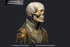 Horror Lich and Skeletal Undead Necromancer Illustrations Product Image 3