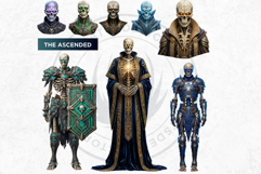 Horror Lich and Skeletal Undead Necromancer Illustrations Product Image 4