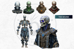 Horror Lich and Skeletal Undead Necromancer Illustrations Product Image 6