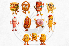 Fantasy Junk Food Characters RPG Clipart PNG Graphics Product Image 10