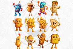 Fantasy Junk Food Characters RPG Clipart PNG Graphics Product Image 6