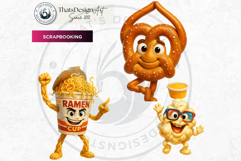 Fantasy Junk Food Characters RPG Clipart PNG Graphics Product Image 7