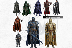 Knightly Orders Medieval Warrior Crusader Illustrations Product Image 10