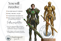 Knightly Orders Medieval Warrior Crusader Illustrations Product Image 2