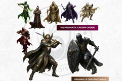 Knightly Orders Medieval Warrior Crusader Illustrations Product Image 4