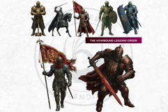 Knightly Orders Medieval Warrior Crusader Illustrations Product Image 6