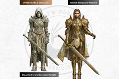 Knightly Orders Medieval Warrior Crusader Illustrations Product Image 9