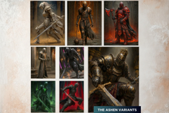 Knightly Orders Fantasy Armor Digital Papers Backgrounds RPG Product Image 10