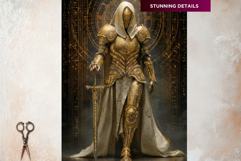 Knightly Orders Fantasy Armor Digital Papers Backgrounds RPG Product Image 12